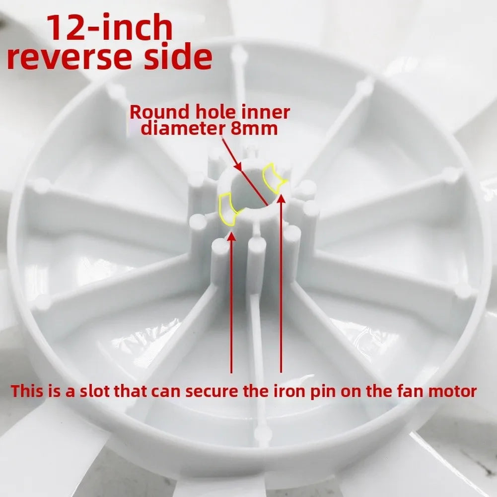 10/12inchs Replacement Fan Blades= For Pedestal Ceiling And Table Fans For Indoor Cooling And Efficient Air Circulation
