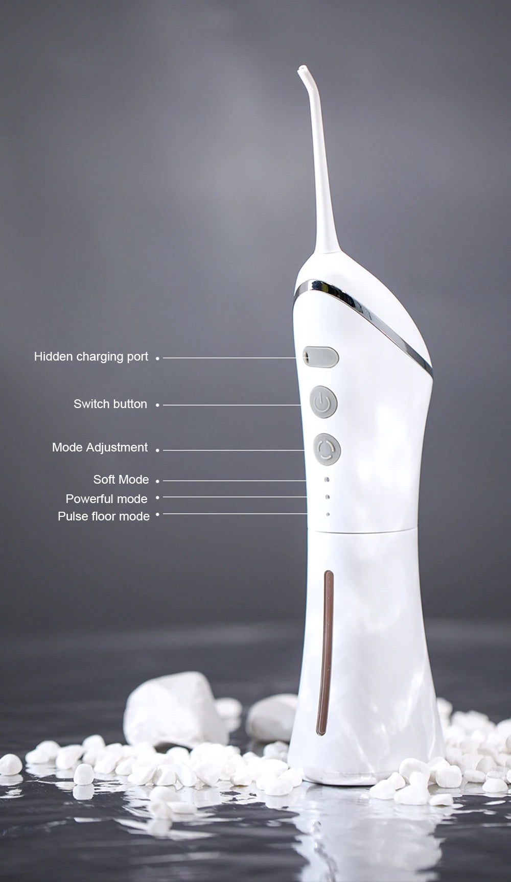 YOUPIN Oral Irrigator Water Flosser Electric Dental Whitening USB Rechargeable Gums Care Portable Jet Tooth Scaler MI NEW