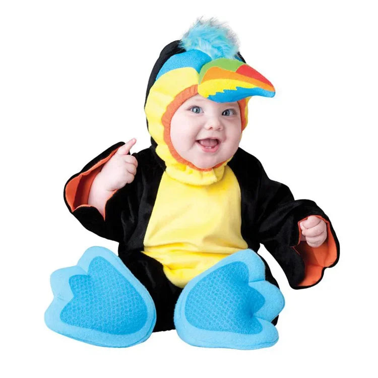 Halloween Costume Baby Boy Clothes Girls Monkey Polar Bear Romper Kids Clothing Set Baby Hat Socks Toddler Set
