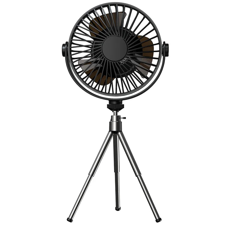 Remote Control Floor Table Air Cooler Mini Portable Wireless Ceiling Fan 360° Rotation 3-speed Wind For Camping Home Night Light