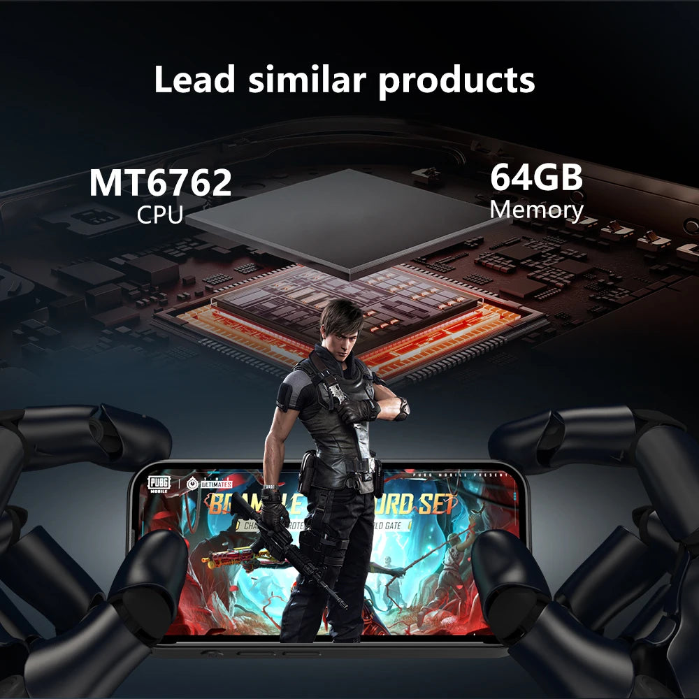 SOYES Q333 4GB RAM 64GB ROM Android 12.0 Smartphone MTK6762 2000mAh Face ID 4G LTE Type-C OTG 3.58‘’ Screen 8MP/5MP Small Phone