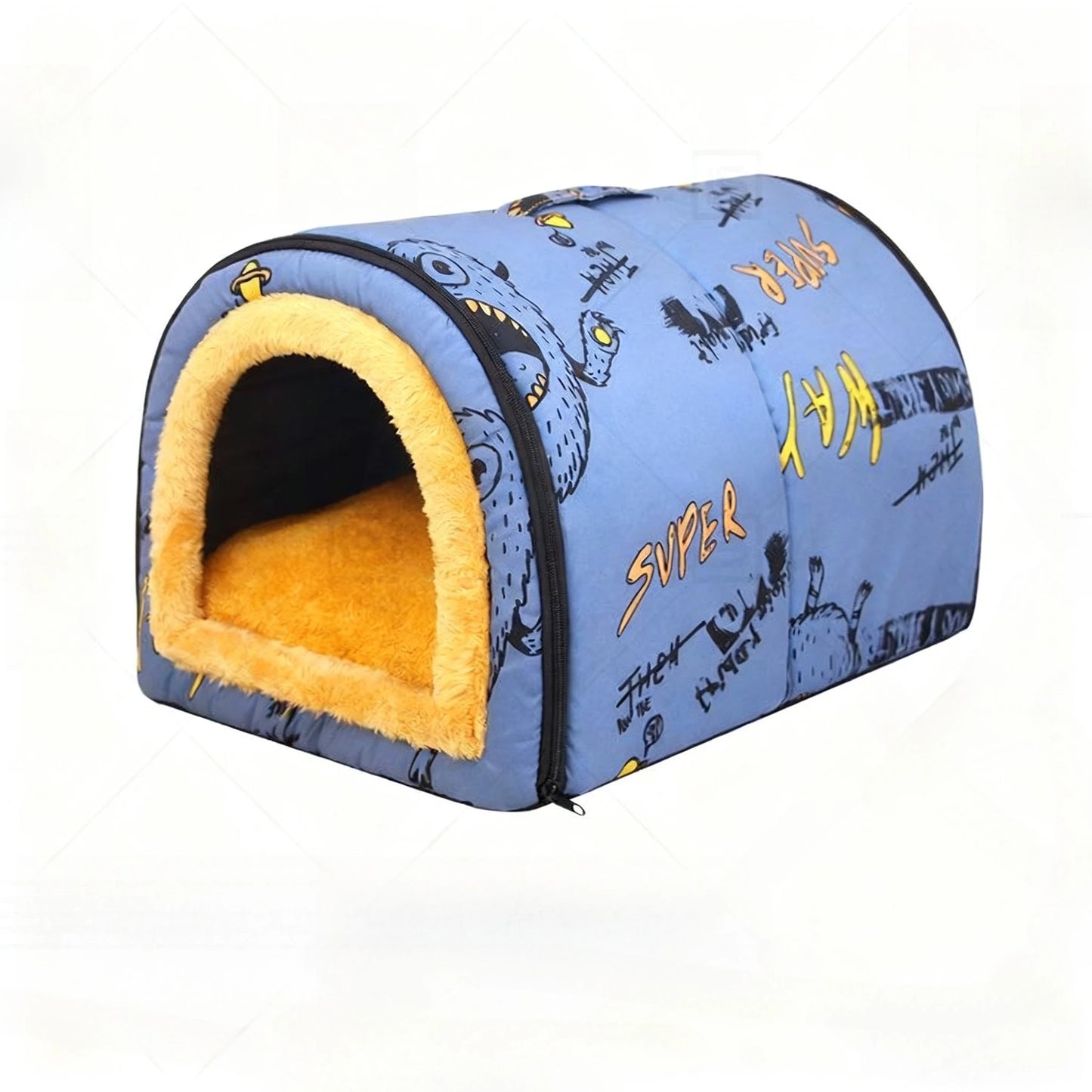 Pet Dog House Soft Cozy Pet Sleeping Bed for Small Medium Dogs Cats Foldable Removable Puppy Nest Portable Kennel Pet Supplies
