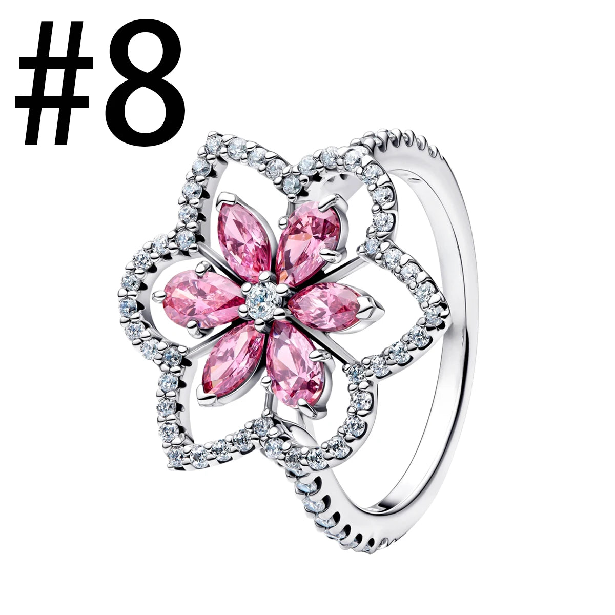 New 925 Sterling Silver Four Leaf Clover Flower Ear Stud Ring Pendant Bead fit DIY Women's Bracelets Necklaces Jewelry Gifts