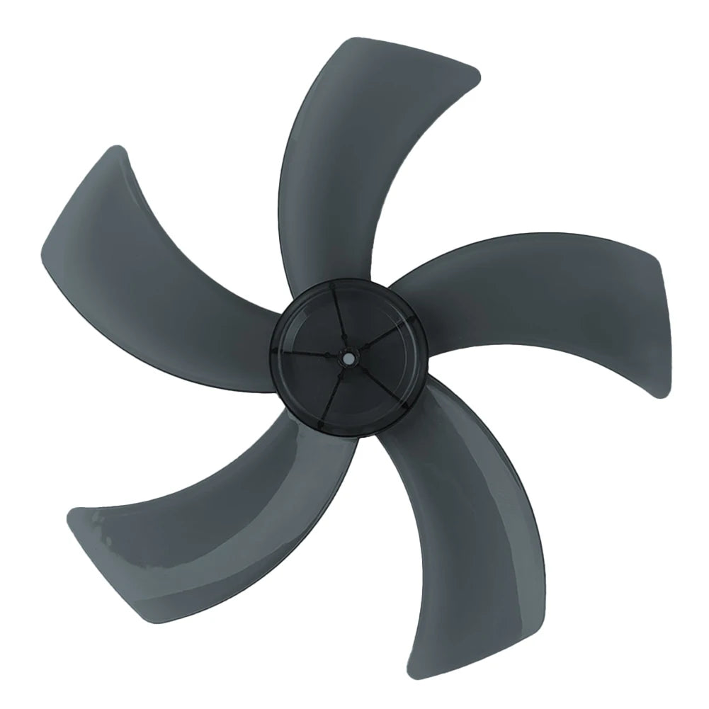 16 Inch Five Leaf Replacement Fan Blade With Nut Cover For Stand Fans And Desk Fans Plastic Material For Household Use