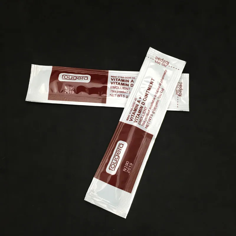 100Pcs Tattoo Aftercare Cream Fougera Vitamin Ointment Tattoo Care Supplies Recovery Cream Vitamin A&D Tattoo Repairing Cream