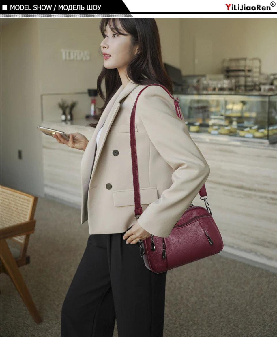 Luxury Women Handbags Designer Brand Leather Shoulder Bag Female Fashion Crossbody Bags for Women Clutch Purse Sac A Main