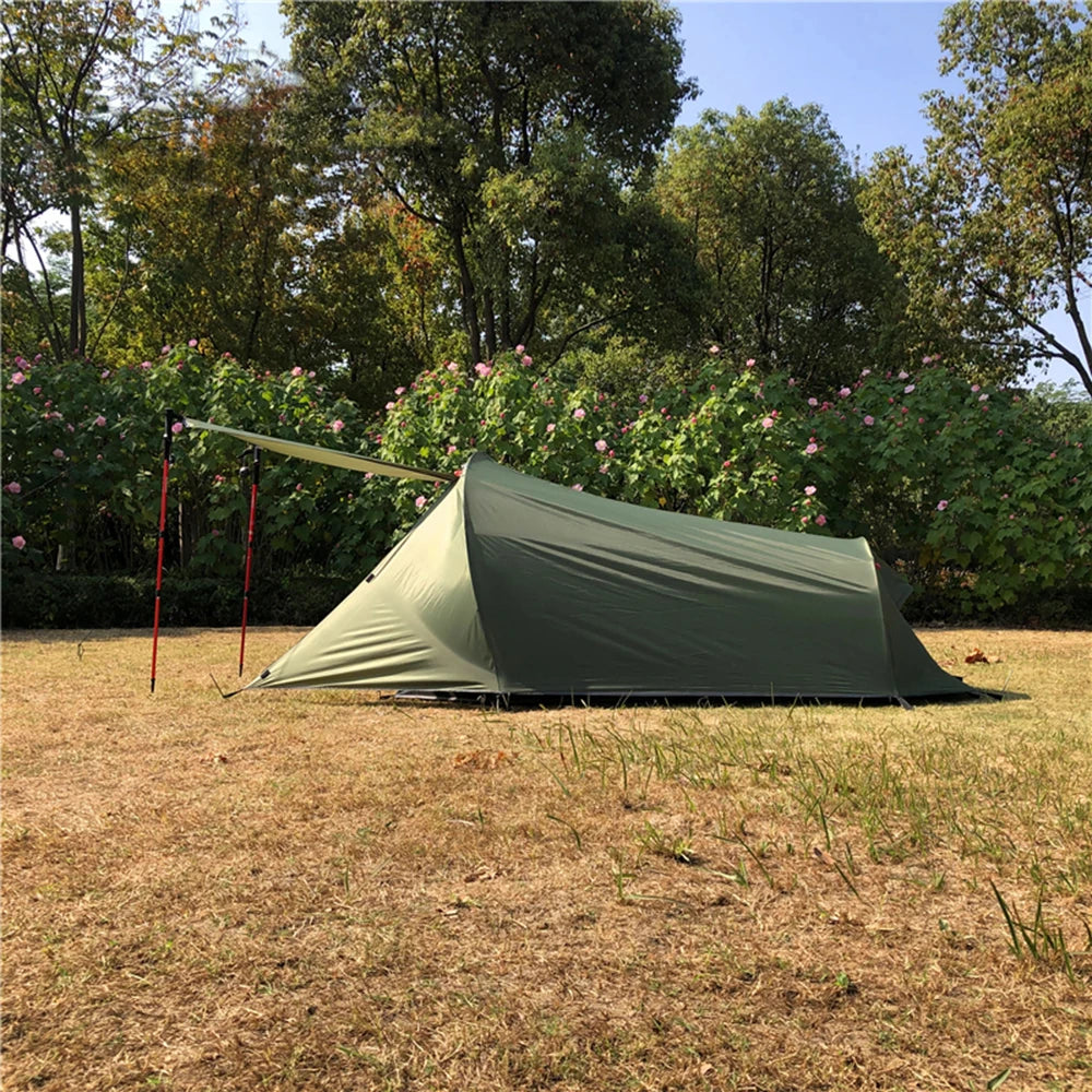 Camping Tent 2 Person Outdoor Tent For Camping Biking Hiking Muntaineering Beach Water Resistant 210D Oxford Material