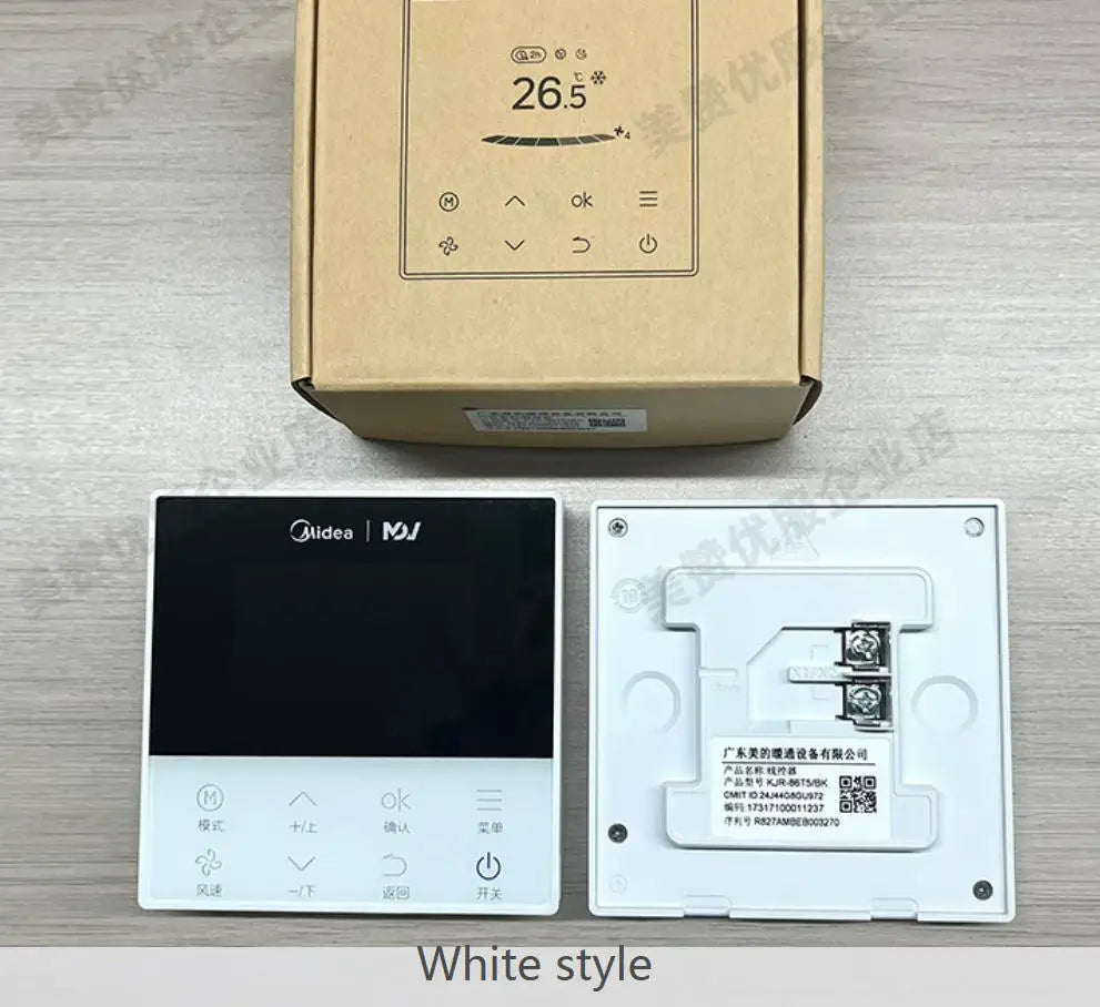 New Midea remote control supports TR V8 color screen remote controller WDC3-86T wifi 17317100008676 KJR-86S KJR-86T5/BK wifi