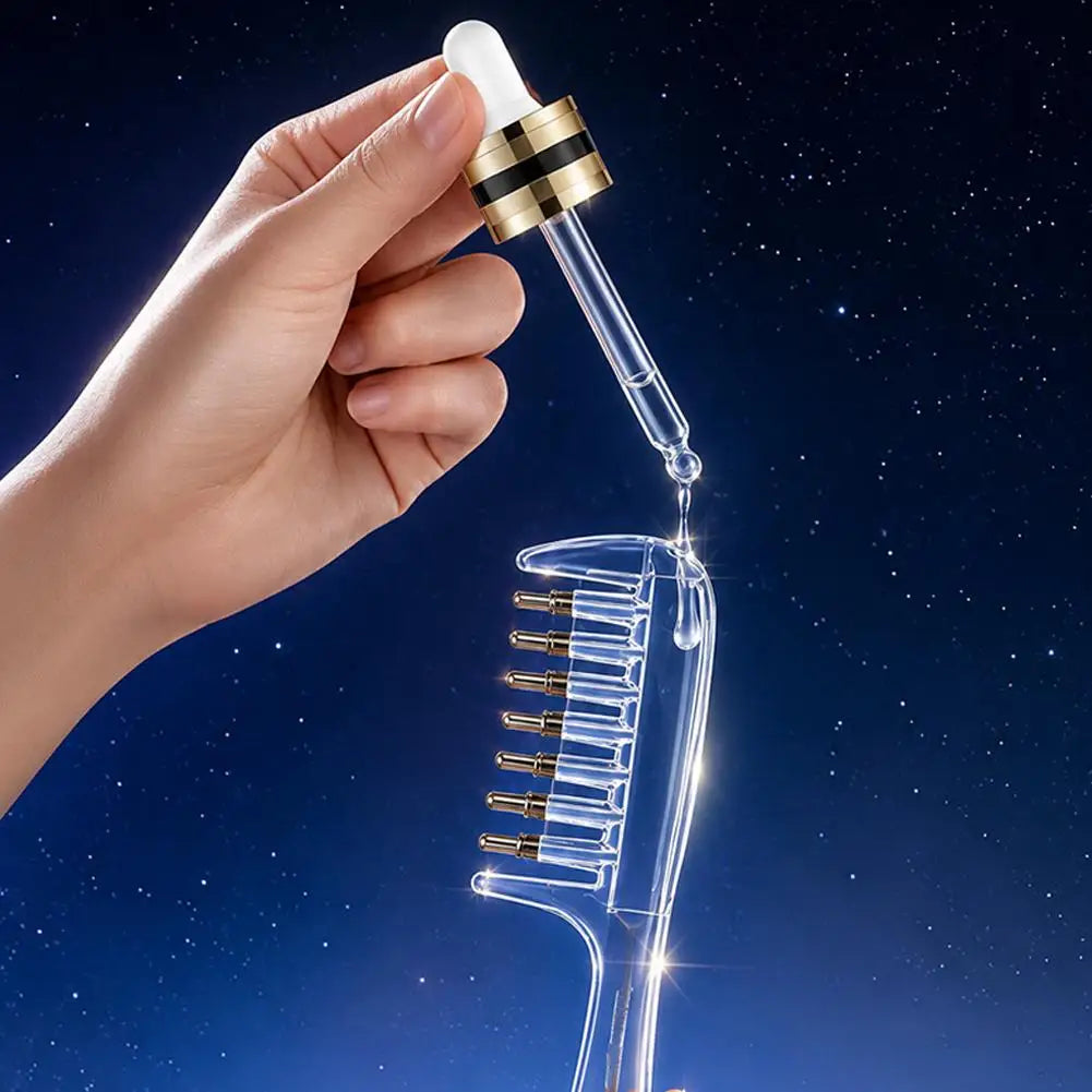 Scalp Liquid Guide Comb Anti-Frizz Scalp Nourish Hair Firming Applicator Mini Portable Applicator Hair Care Anti-Static Comb
