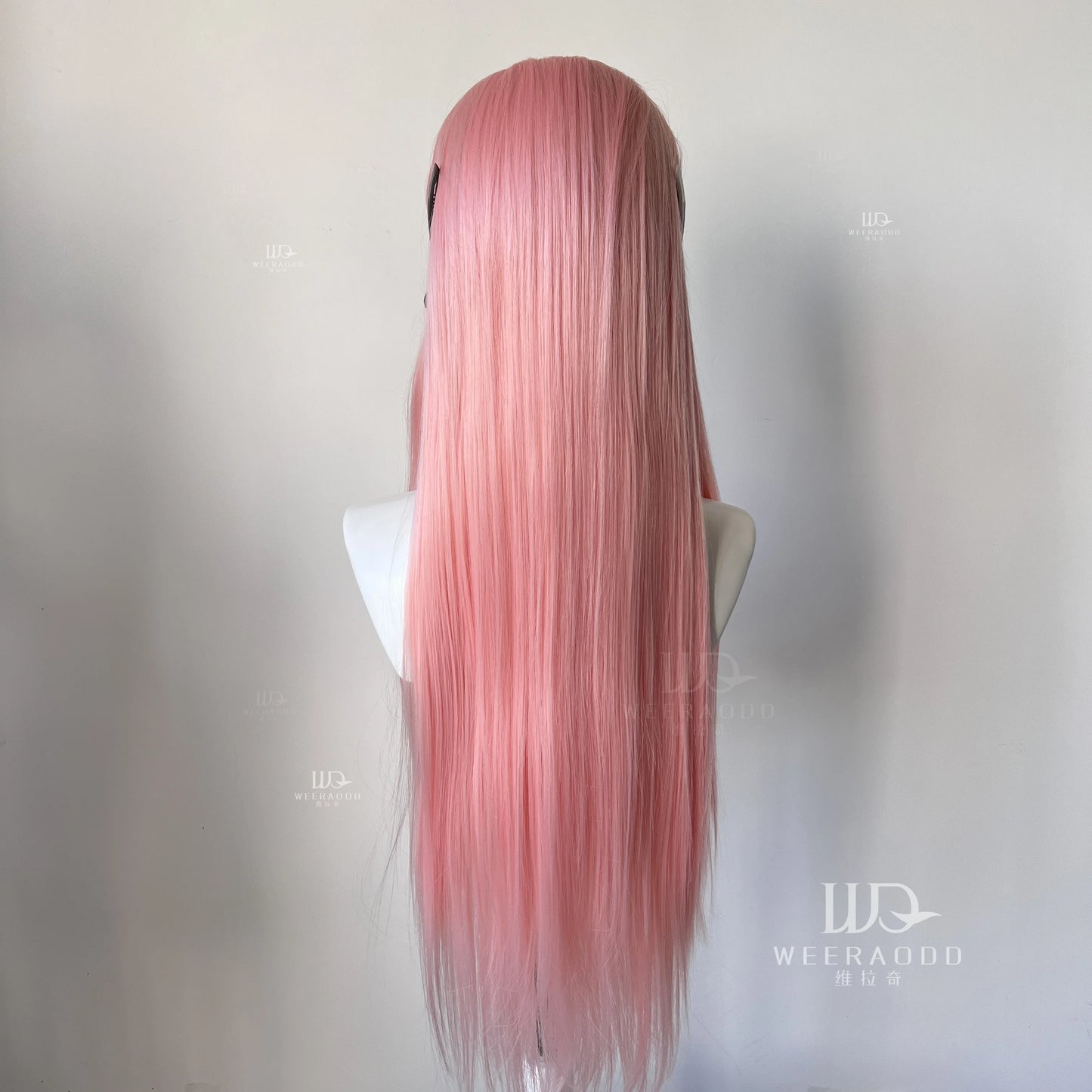 Pastel Pink Straight Synthetic Lace Wig Long Silk Straight Wig Frontal Lace Wigs for Women Cosplay Ready to Wear Light Pink Wig