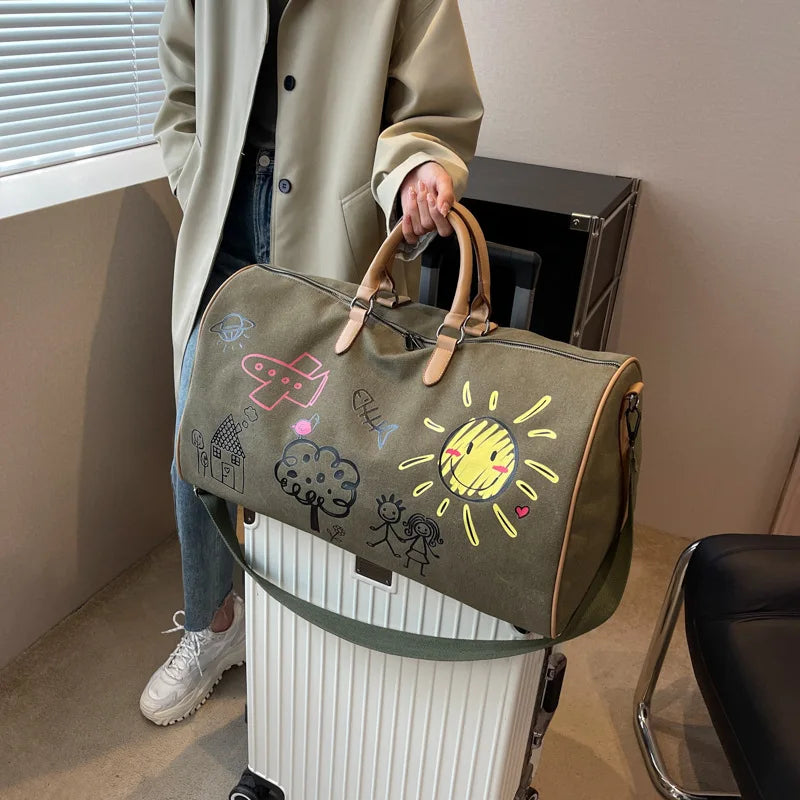 Large Capacity Travel Bag Fitness Handbag Crossbody Bag for Women Duffle Bag Carry on Luggage Bolso Marca Lujo Сумка Женская Sac