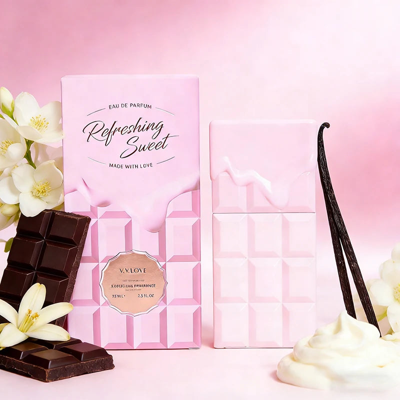 75ml High-end Chocolate Perfume Lasting Rich Vanilla Chocolate Caramel Nutty Gourmet Fragrance Sweet Girlish Eau De Toilette New