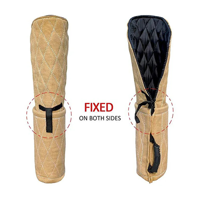 Practical Stable Interactive Play Durable Jute Training Young Arm Protection Safety Pet Dog Bite Sleeve With Handle Thickened