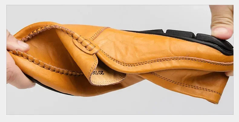 Men Shoes Casual Leather Mens Loafers Moccasins Designer Slip on Boat Shoes High Quality Chaussure Homme