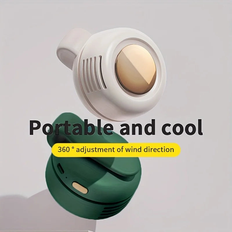 2026 Summer Clip-On Small Fan 360° Adjustable Lightweight And Portable Fan Suitable For Hands-Free Portable Fans When Going Out