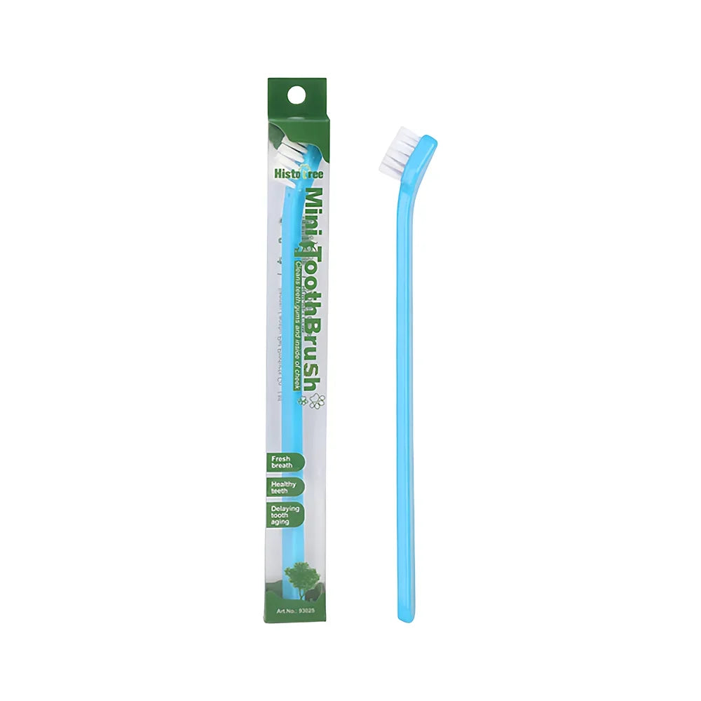 Pet Toothbrush Single Head for Cats Dogs Oral Care Teeth Cleaning Soft Bristles Pet Grooming Tool for Puppy Kitten Pet Supplies