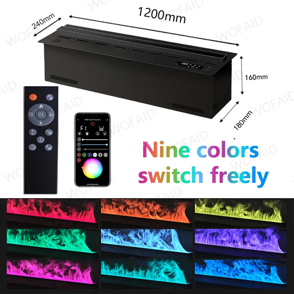 WOFAID 5 Year Warranty 3d Automizing Water Vapor Electric Fireplace Artificial Fire Flame for Living Room Decoration Fireplace