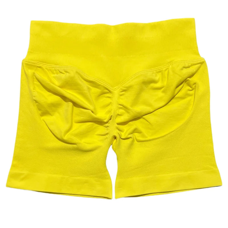 HISTELLO Sports Shorts 4.5‘’ High Waist Women Yoga Workout Shorts Seamless Leggings Stretch Fitness Sweatpants Gym Short
