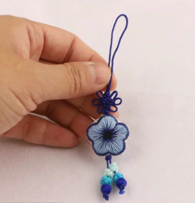 10 Pcs Y2K Bag Charms - Cute Embroidered Butterfly, Fish & Flower Pendants for Keychain, Phone Case Lanyard, Purse Accessory