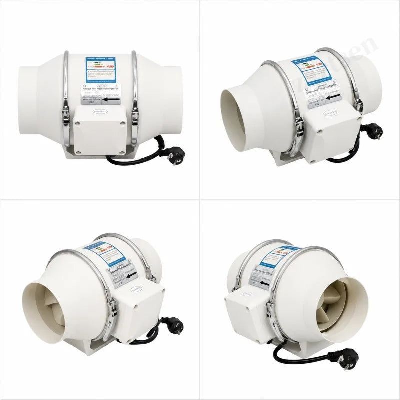 Remote Control Exhaust Pipe Fan Ventilation Fan Pipe Fan Inline Duct Fan Ventilation Exhaust Blower Fans Quiet For Ducting