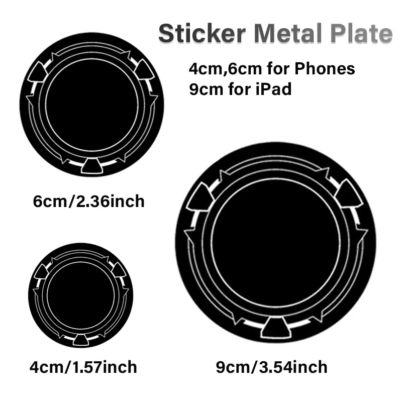 Ultra-thin 4cm/6cm Mobile Phone Back Sticker Metal Plate for Magnetic Holder 9cm Metal for IPad/Tablet PC Universal Iron Sheet