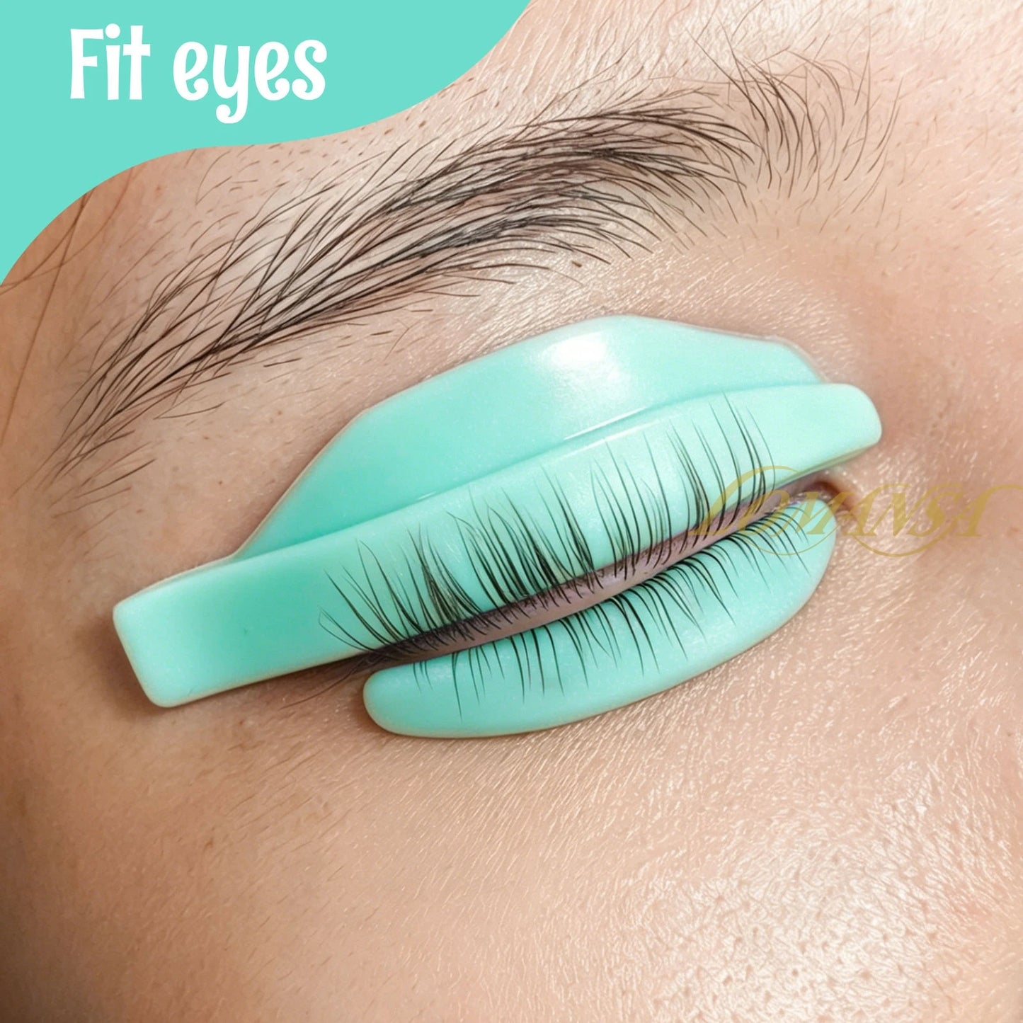 Lomansa 7 Pairs Silicone Eyelash Perming Pad Lash Lifting Kit Recycling 3D Eyelashes Curler Rod Shield Lashes Extension Supplies
