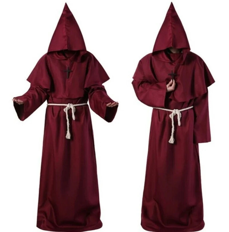 2023 New Halloween Men's Medieval Monsters, Robots, Monsters, Wizards, Costumes, Priests, Costumes, Role Playing Costumes