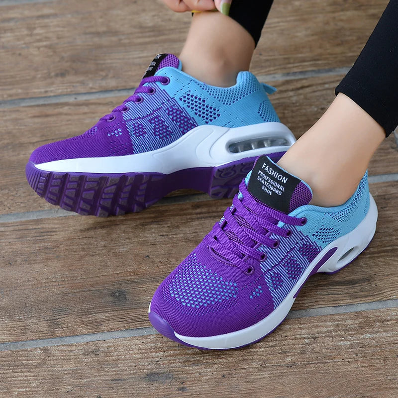 Women Running Shoes Breathable Casual Shoes Outdoor Light Weight White  Sports Shoes Casual Walking Sneakers for Wamen