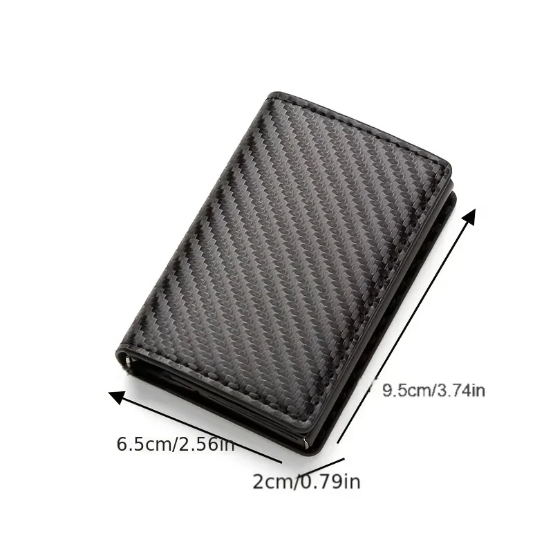 Anti-theft RFID credit card holder minimalist wallet pocket slim card holder card holder pu leather for men and women