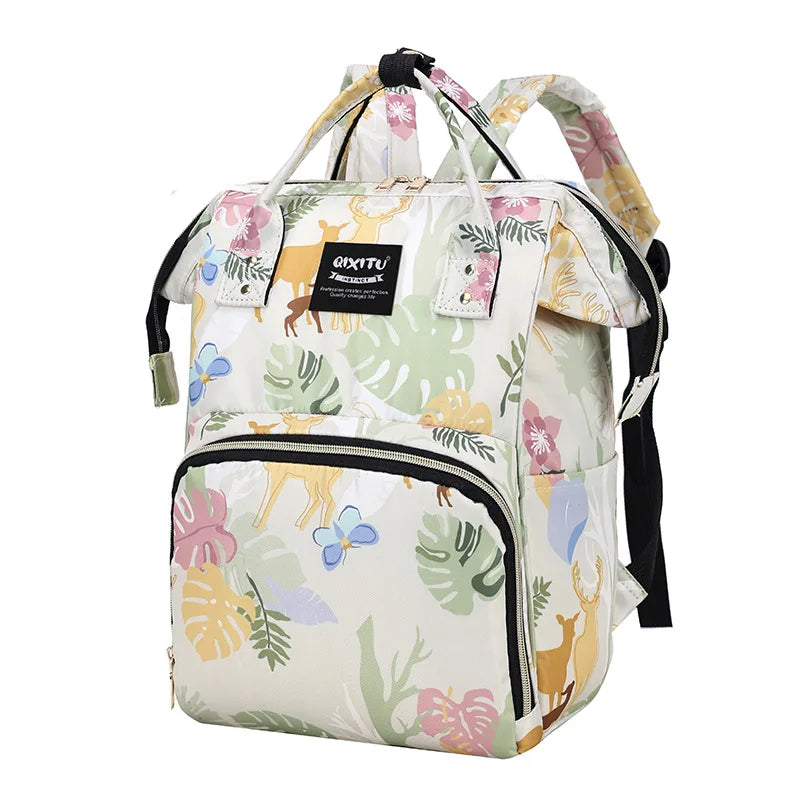 New Fashoin Maternity Bag for Babies Mummy Large Capacity Diaper Bag Backpack Waterproof Outdoor Travel Stroller Baby Cart Bag