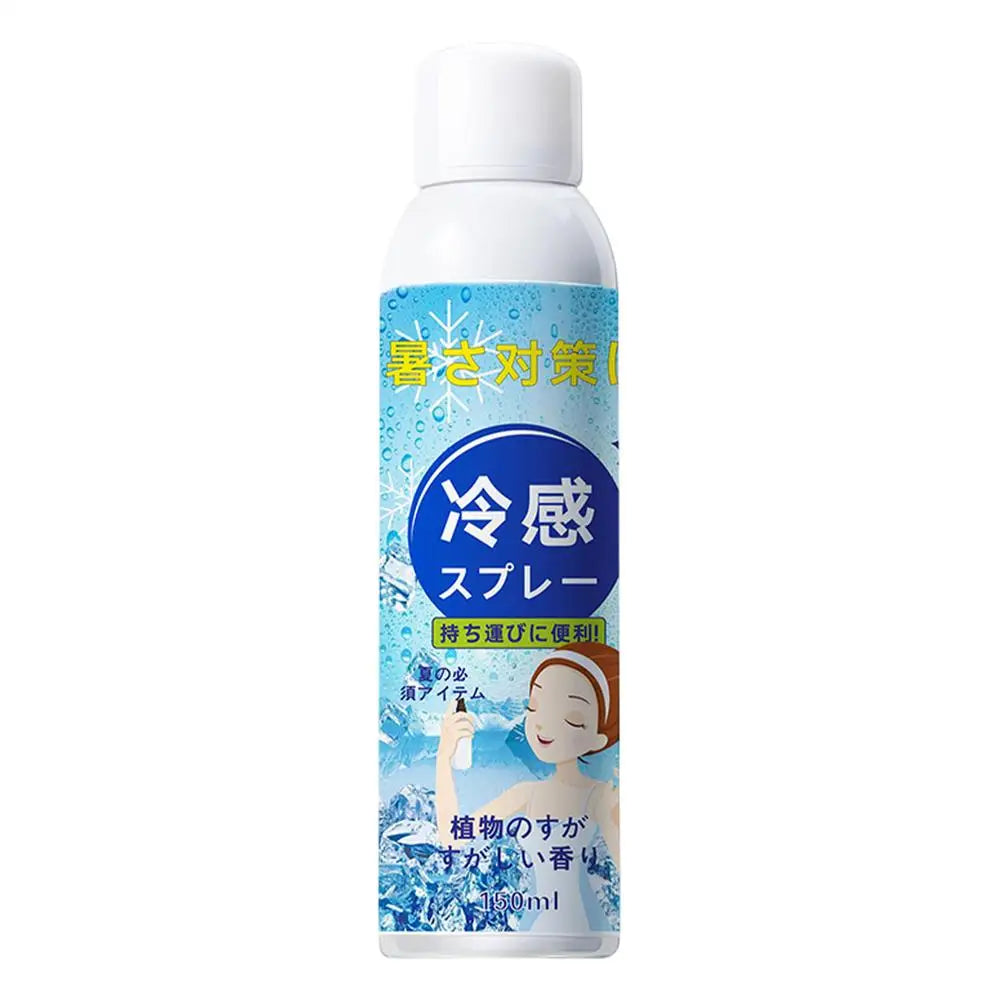 Cooling Spray 150ml Instant Refreshing Body Mist for Hot Weather Natural Cooling Mist for Outdoor Sports Camping Heat Relief