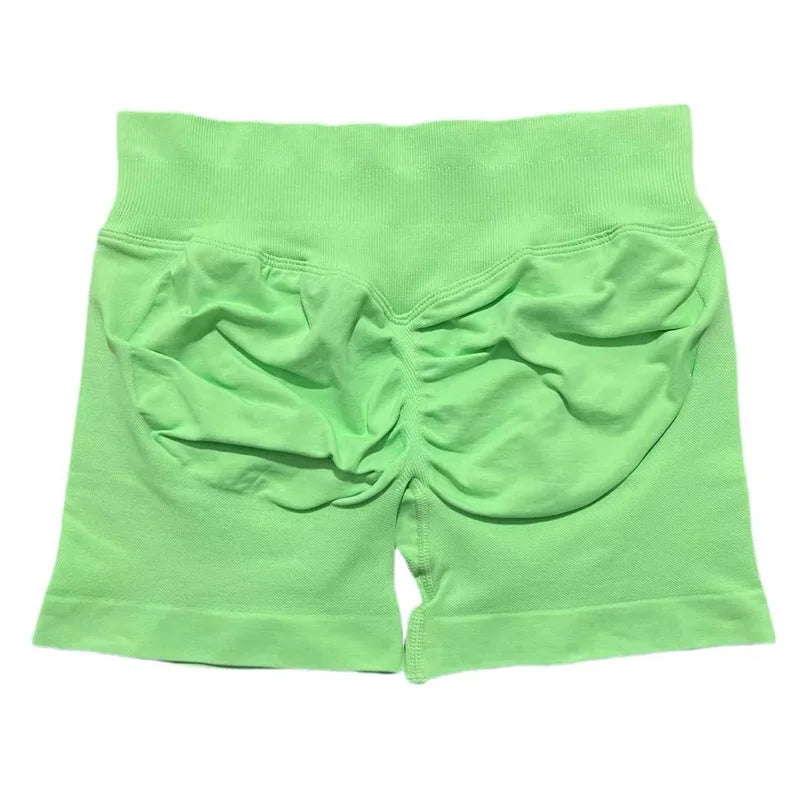 HISTELLO Sports Shorts 4.5‘’ High Waist Women Yoga Workout Shorts Seamless Leggings Stretch Fitness Sweatpants Gym Short