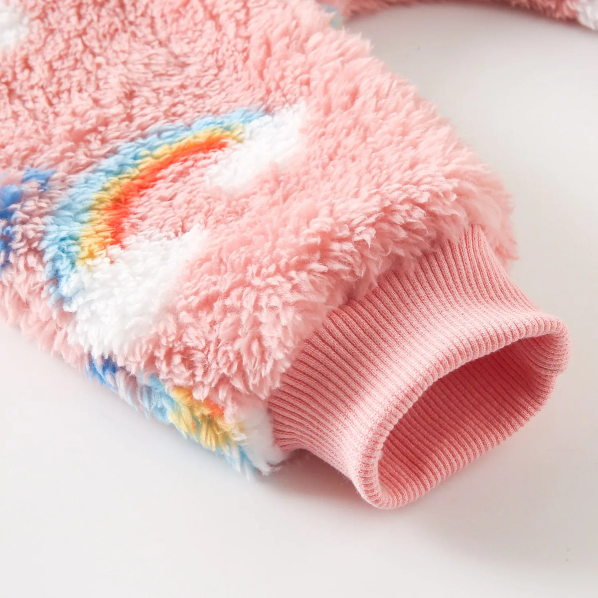 Cute Winter Warm Long Sleeve Fleece Thickened Toddler Girls Jumpsuits Zippper