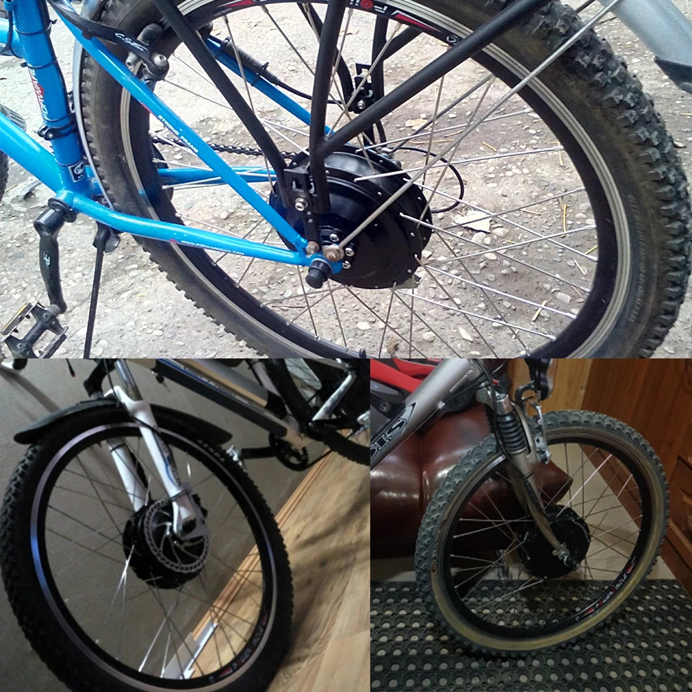 250W 350W 500W High Spedd Ebike Hub Motor & Assembled Wheel 20-29Inch 700C Tyre Electric Bicycle  Rotary Cassette Ebike Kit