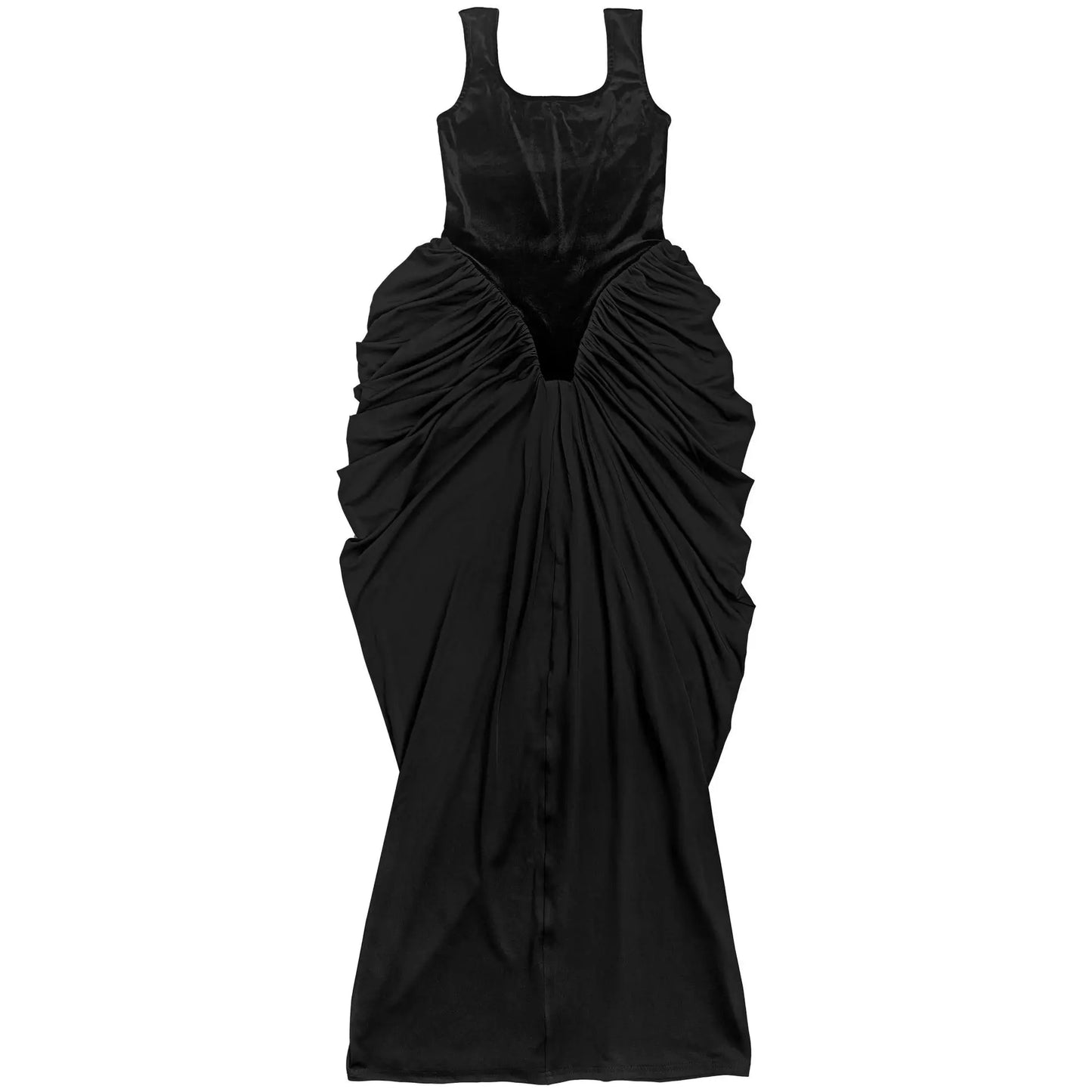 GLCMYAYA Women Velvet Stacked Ruched Sleeveless Bodycon Long Maxi Dresses 2026 Fall Party Trendy Birthday Evening Dress Vestidos