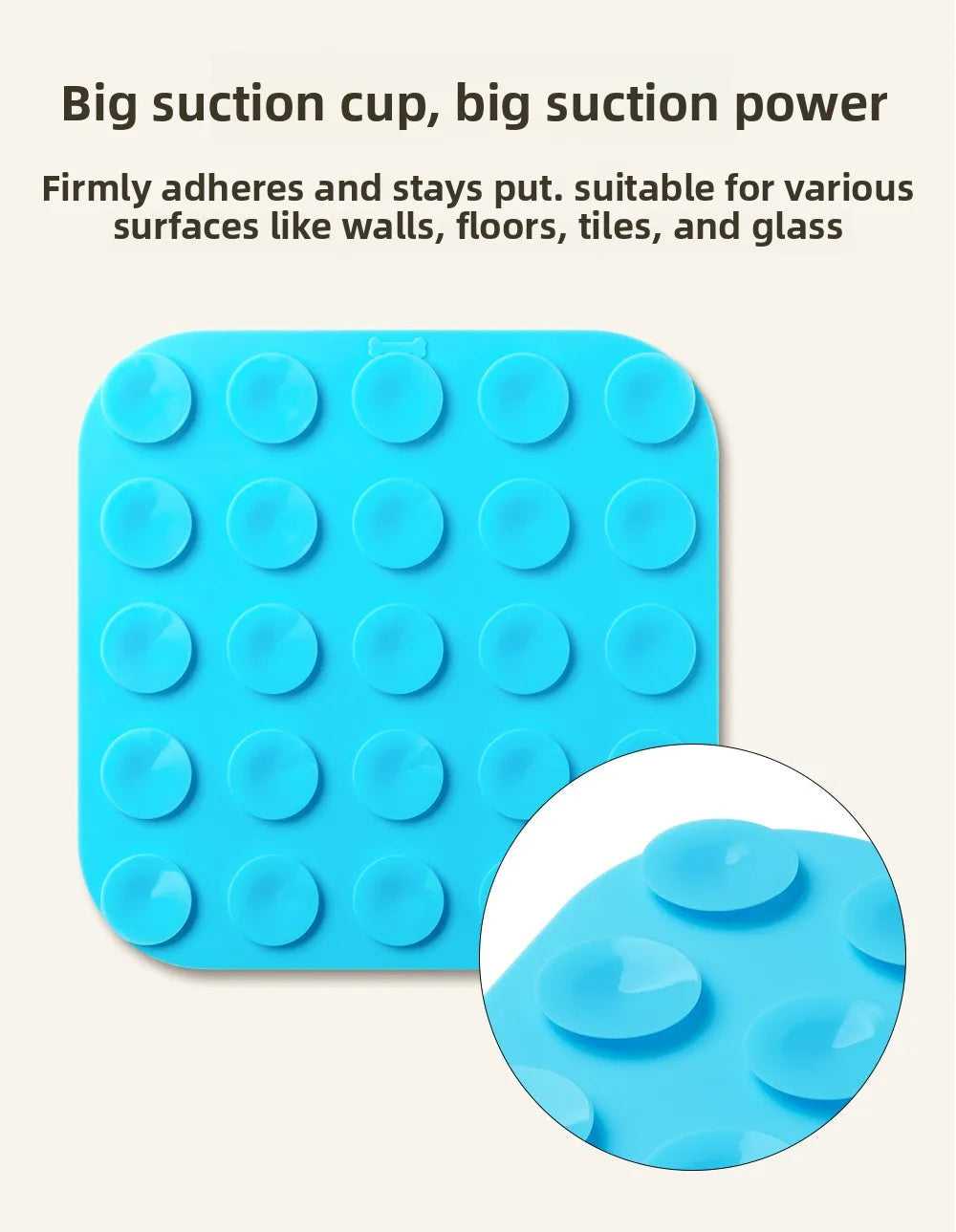 Pet Lick Mat for Dogs Cats, Anti-slip Anxiety Reducer Lick Tray,  Anxiety Relief Feeding Pad for Bath Grooming Distraction