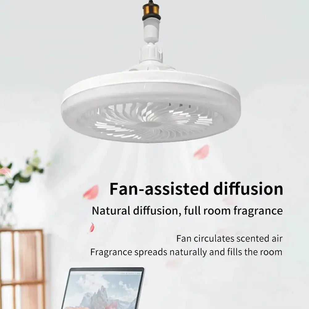 Smart Ceiling Fan Fans With Lights Remote Control Bedroom Decor Ventilator Lamp Air Invisible Blades Silent