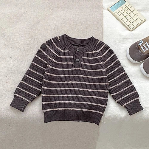 2024 New Autumn Winter Children Knitted Clothes Suit Long Sleeved Knitted Pullover+Jumpsuit Newborn Baby Boys Girls Clothing Set