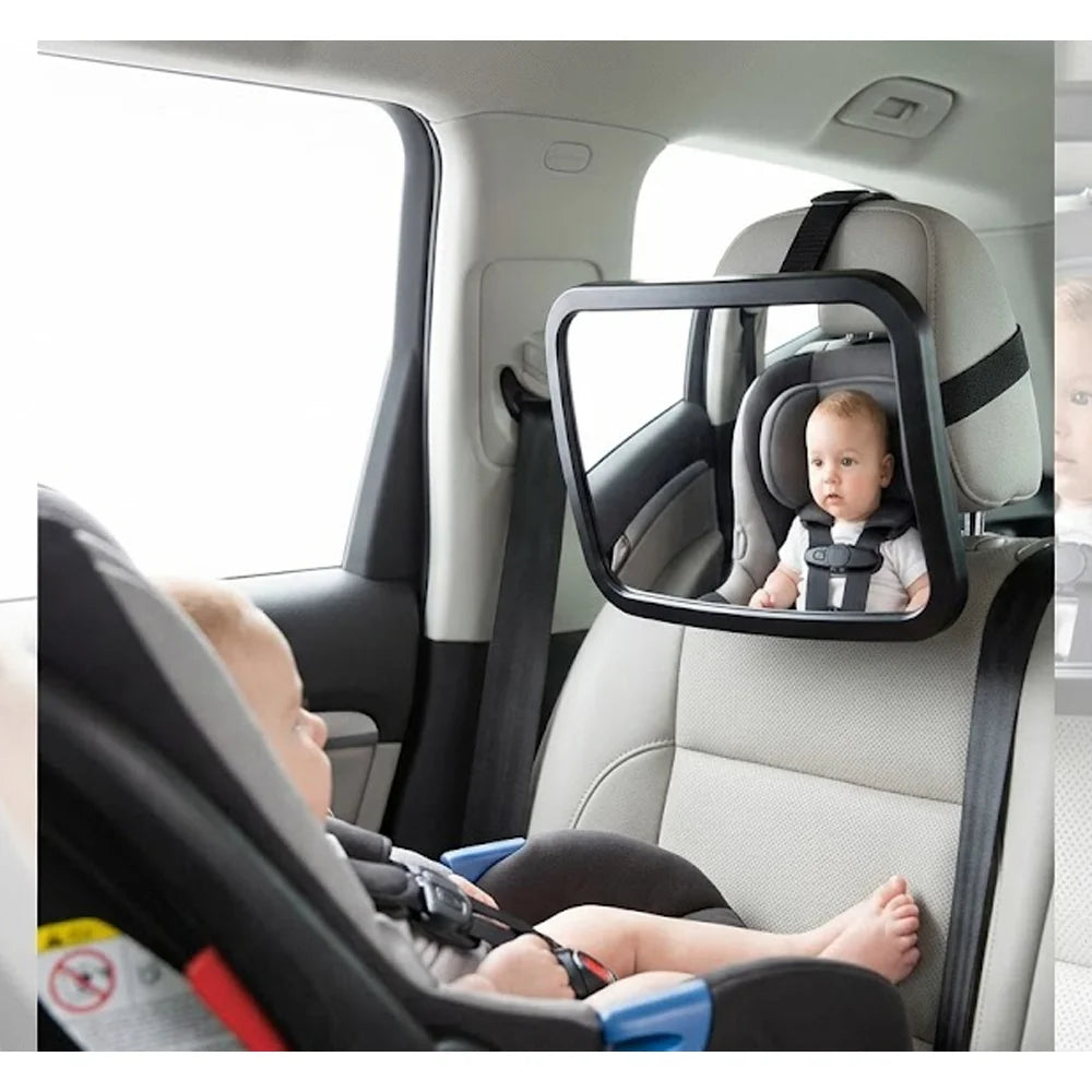 Universal Wide View Adjustable Car Seat Baby Mirror Headrest Mount  Safety Monitor  Interior  Back  Rearview for  Infant  Child
