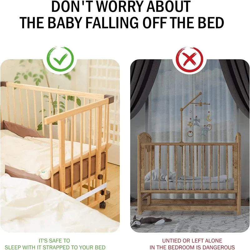 New Baby Fixing Fasteners Holder Crib Bridge Ropes Straps Twin Connecting Twins Fixation