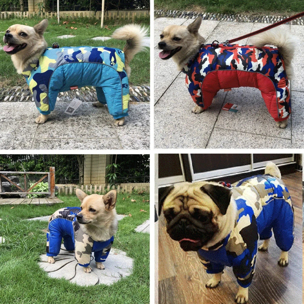 Winter Dog Coat Warm Waterproof Puppy Down Jacket Lightweight Outdoor Windproof Snowsuit Cold Weather Apparel for Small Dogs