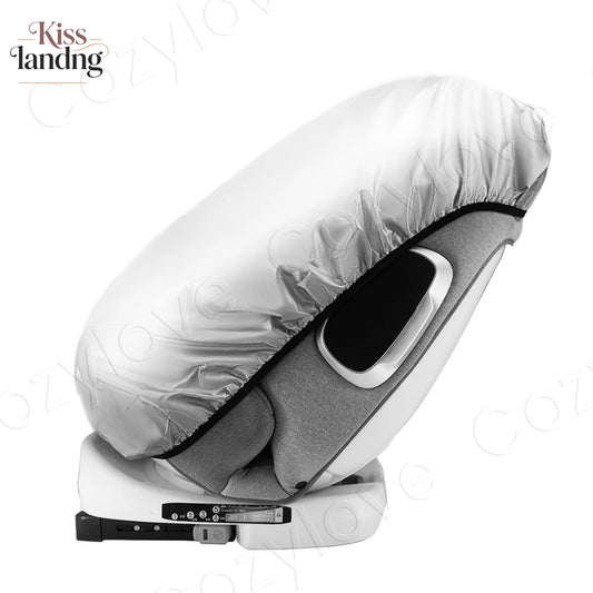 Baby Car Seat Sun Shade Cover | UPF 50+ UV Protection Canopy for Infant Car Seats, Silver