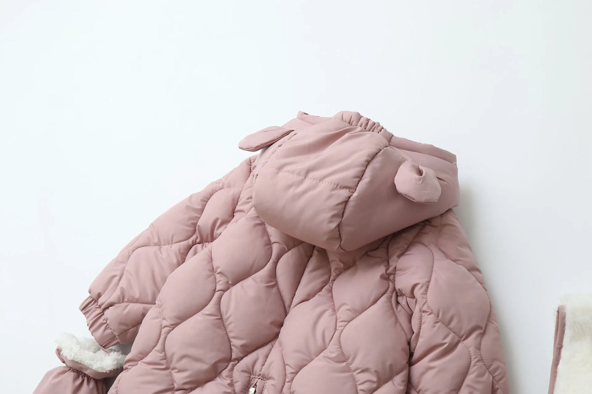 Winter 0-2Y Baby Clothes Thicken Fleece Boys Rompers Toddler Boys Jumpsuits Warm Fur Lining Footies And Vest 2 Pcs Snowsuit