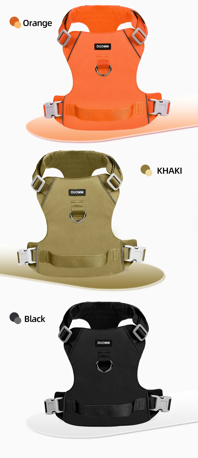 Dog Harness Upgraded Nylon Waterproof Tactical Vest for Small Medium Large Dogs Reflective Dog Harnesses Pet Dogs Accessoires