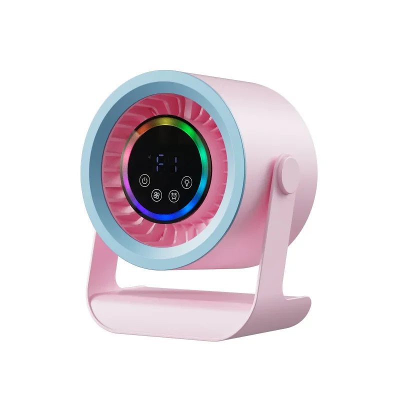 Hot-Selling New Air-Conditioning Circulating Mini Fan With Touch Control And Digital Display, Suitable For Dormitory Bed, Silent