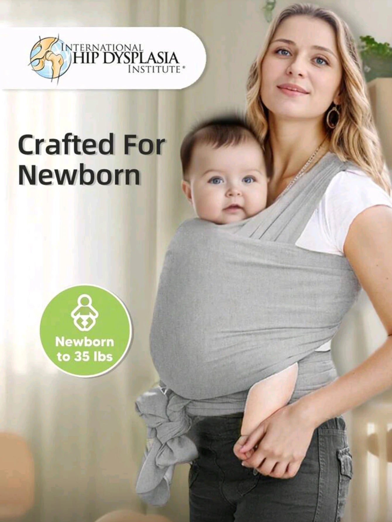 Baby carrier front-carrying multi-functional sleeping, breastfeeding, outing device to free hands knitted fabric