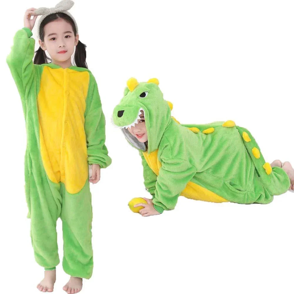 Kigurumi Onesie Kids Unicorn Pajamas For Children Animal Cartoon Blanket Sleepers Baby Costume Winter Boy Girl Licorne Jumspuit