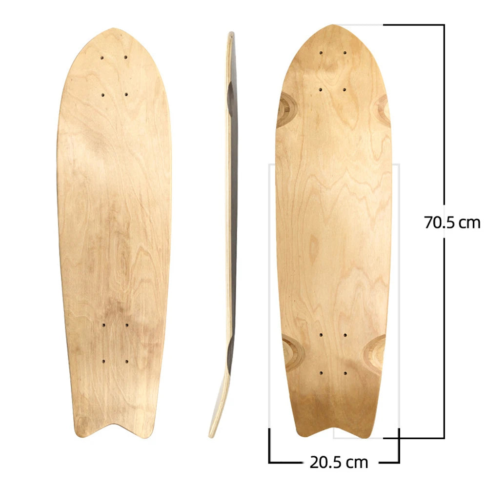 28/30/31/33/36 Inch Skate Board Smooth Maple DIY Skateboard Longboard Blank Land Surfboard Deck Short Board For Outdoor Sports