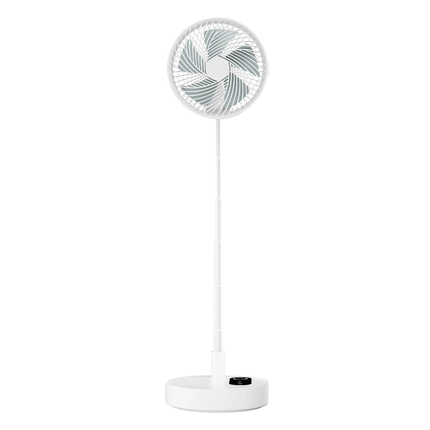 Portable 8.3in Folding Fan Touchscreen Remote Control Standing Desk Cooler 120 Angle 10000mAh Battery Powered Night Light USB