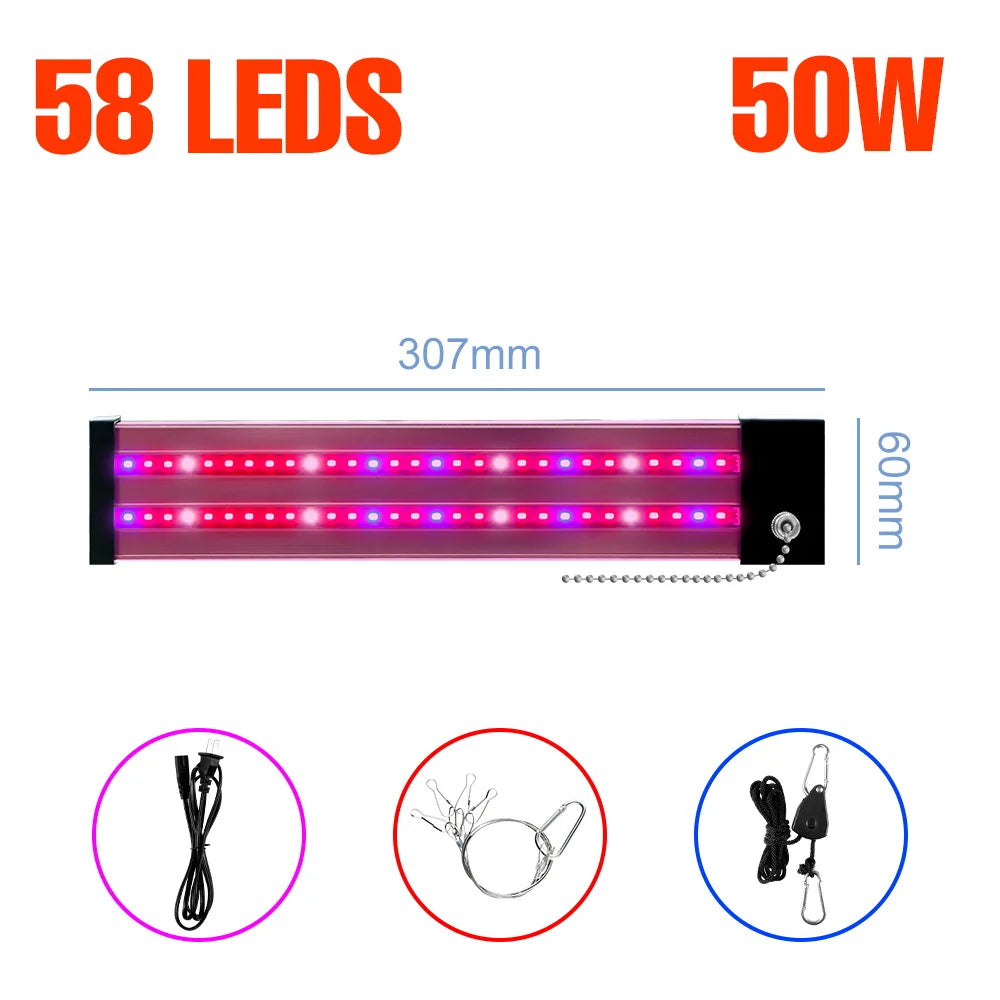LED Quantum Board Plant Grow Light  Full Spectrum Indoor Flower Seedling Hydroponic Greenhouse Vegetable Cultivation Growth Lamp